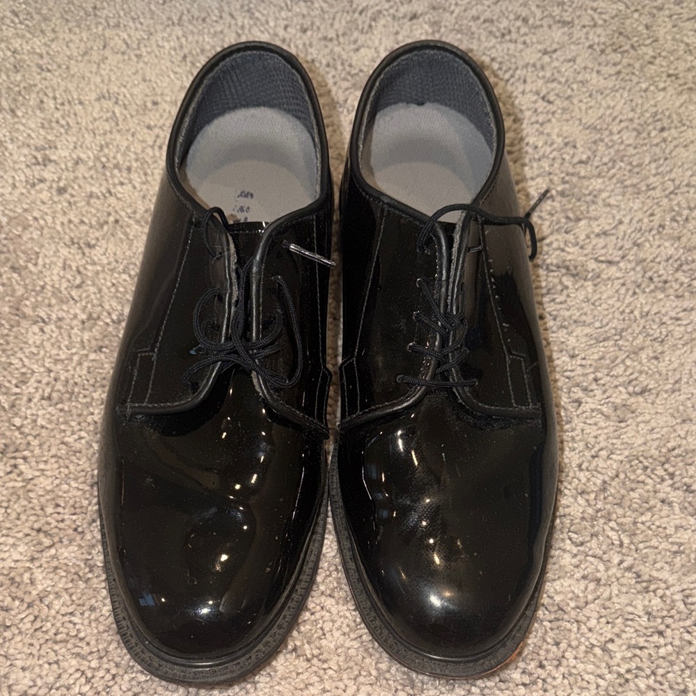 Bates Men's Black Patent Leather Loafers